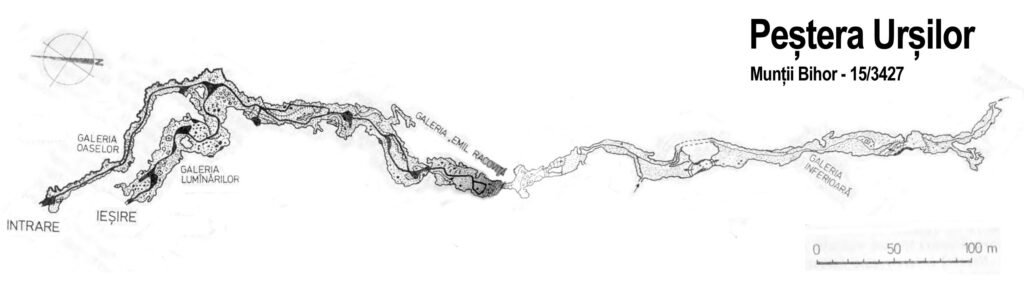 Illustration of Bears Cave Map