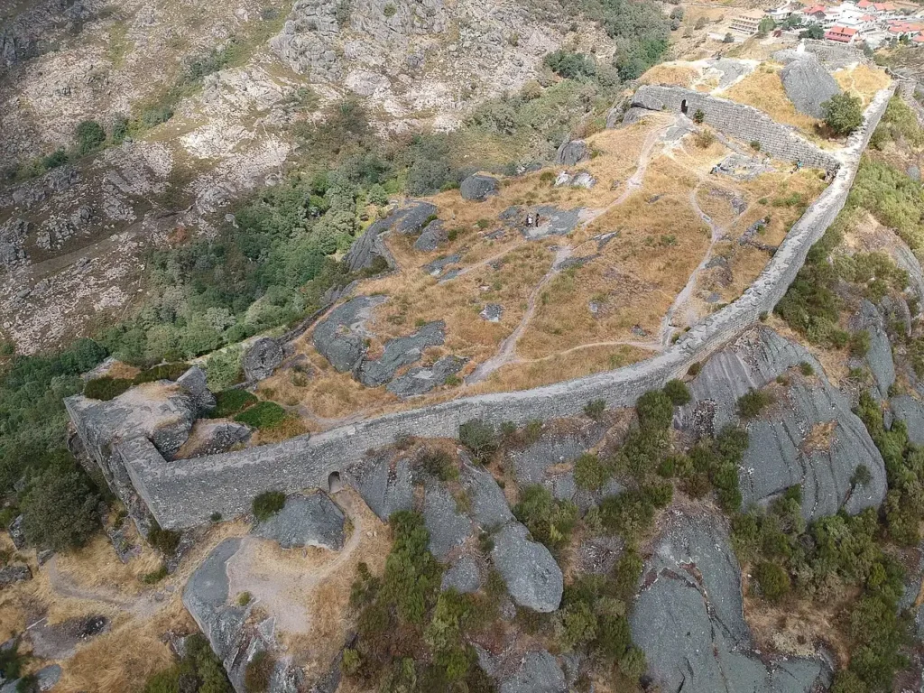 Aerial photograph of Castelo de Castro Laboreiro